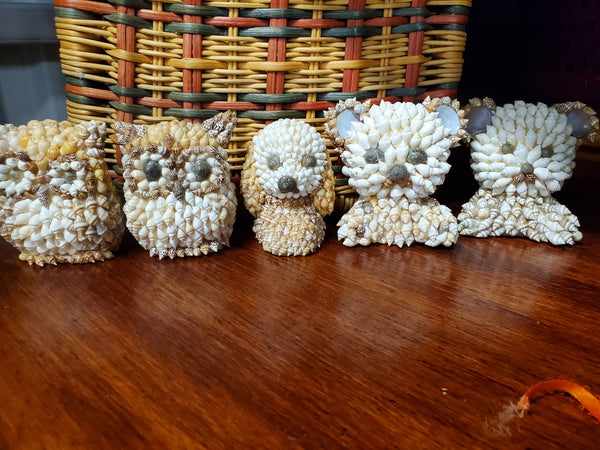 VINTAGE NAMCO MINI SHELL ANIMALS 🦉🐻🐶 (SEVERAL AVAILABLE) ~ MISC