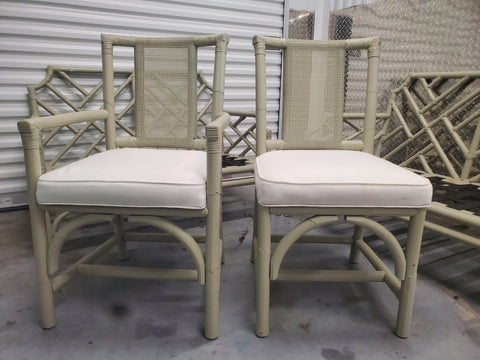 VINTAGE RATTAN/ CANE ACCENT/ DESK/ SIDE/ DINING CHAIR (2 AVAILABLE)