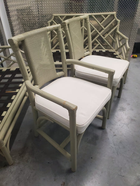 VINTAGE RATTAN/ CANE ACCENT/ DESK/ SIDE/ DINING CHAIR (2 AVAILABLE)