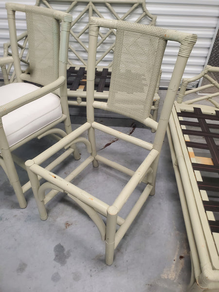 VINTAGE RATTAN/ CANE ACCENT/ DESK/ SIDE/ DINING CHAIR (2 AVAILABLE)