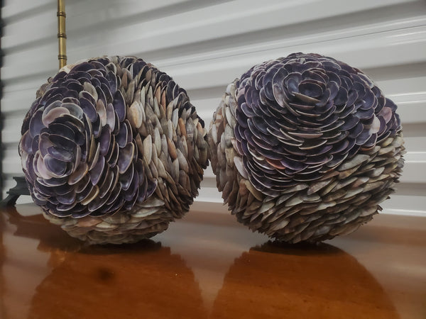 PURPLE SHELL BALLS (2) ~ MISC