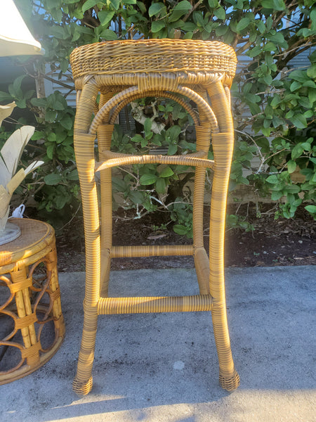 HIGH QUALITY RESIN WICKER BARSTOOLS (2)