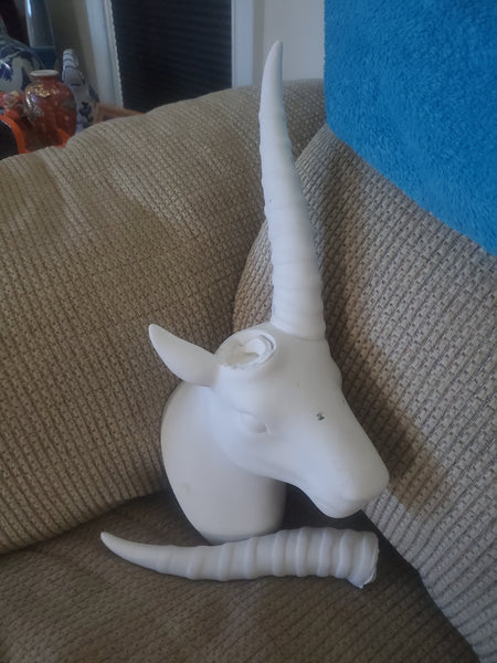 VINTAGE CERAMIC/ CLAY WALL MOUNT GAZELLE/ ANTELOPE ~ MISC