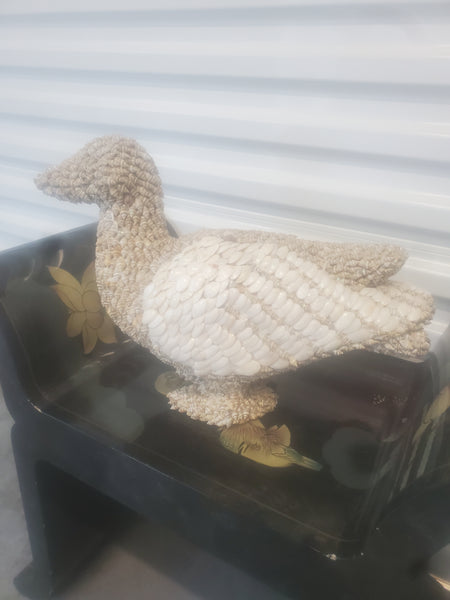 VINTAGE LARGE SHELL ENCRUSTED QUACK QUACK DUCKY ~ MISC