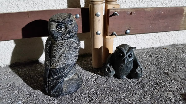 VINTAGE 1972 HAND CARVED SOAPSTONE 🦉 THE AARDIK (AARDVARK) COLLECTION 🇨🇦 & WOLF SCULPTURES 🇨🇦🐺 OWLS ~ MISC