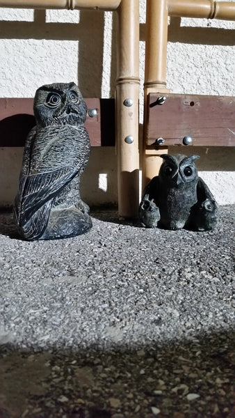 VINTAGE 1972 HAND CARVED SOAPSTONE 🦉 THE AARDIK (AARDVARK) COLLECTION 🇨🇦 & WOLF SCULPTURES 🇨🇦🐺 OWLS ~ MISC