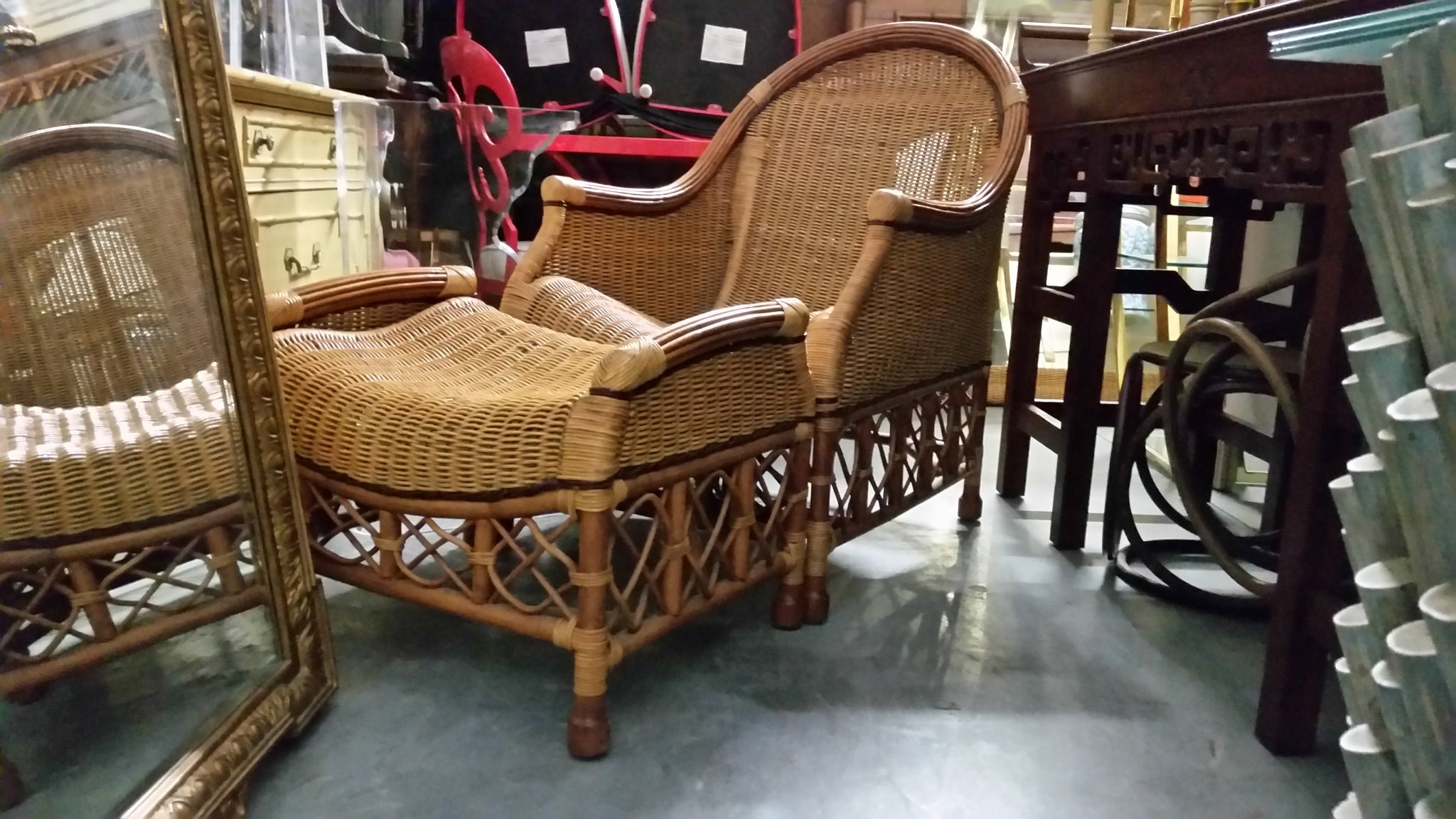 Palecek wicker chair sale