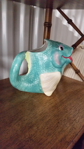 FISH LIPS CERAMIC FISHEE PITCHER ~ MISC