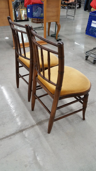 ANTIQUE/ VINTAGE HITCHCOCK CHAIR COMPANY FAUX BAMBOO DESK/ DINING/ ACCENT CHAIR (2 AVAILABLE)