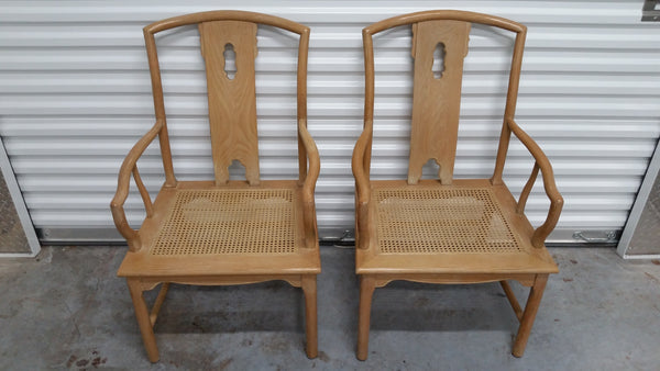 VINTAGE CENTURY FURNITURE CANE DINING/ CAPTAINS/ DESK/ ACCENT CHAIRS (2 AVAILABLE)