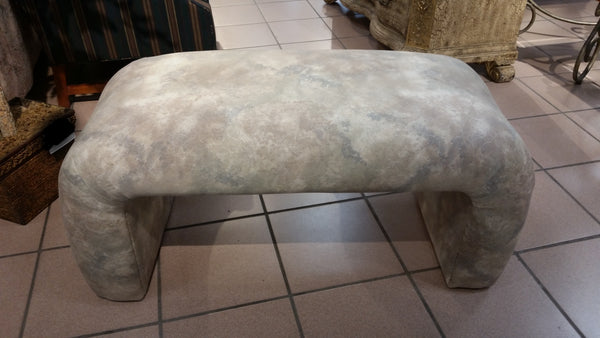 VINTAGE UPHOLSTERED WATERFALL BENCH