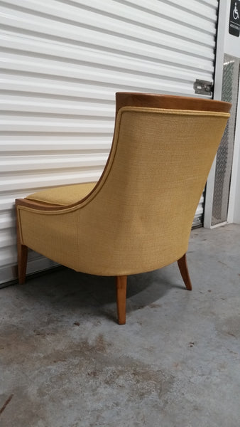 VINTAGE MID CENTURY MODERN DREXEL HERITAGE HARVEY PROBBER ARMLESS LOUNGE/ O/S/ ACCENT CHAIR