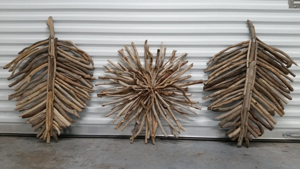 DRIFTWOOD SUNBURST WALL DECOR/WREATH ~ MISC