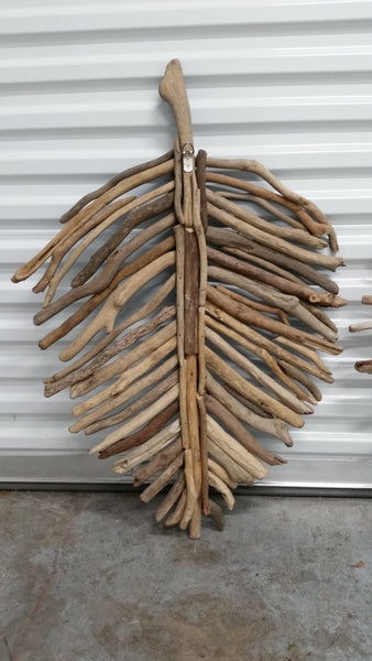 DRIFTWOOD LEAF WALL DECOR (2) ~ MISC