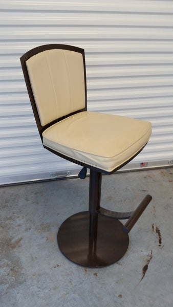 VINTAGE JOHNSTON CASUALS "BARBER STYLE" ADJUSTABLE COUNTER/ BARSTOOLS (2 AVAILABLE)