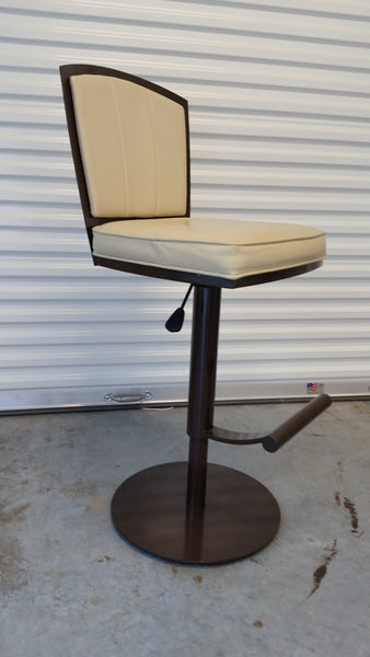 VINTAGE JOHNSTON CASUALS "BARBER STYLE" ADJUSTABLE COUNTER/BARSTOOLS (2 AVAILABLE)