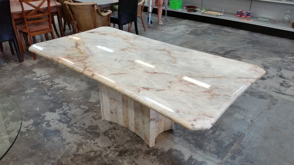 VINTAGE MARBLE DINING TABLE