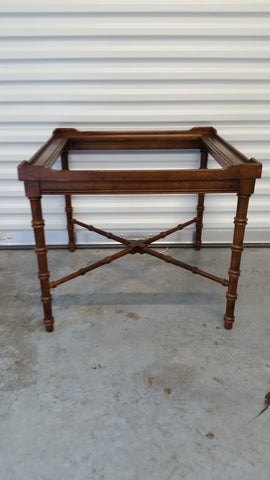 VINTAGE LANE FAUX BAMBOO END TABLE