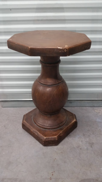 HOUSE PARTS CERAMIC CHESS PEDESTAL DINING TABLE