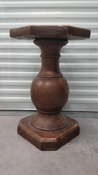 HOUSE PARTS CERAMIC CHESS PEDESTAL DINING TABLE