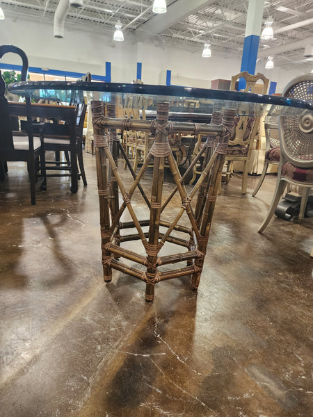 VINTAGE McGUIRE BUNDLED BAMBOO DINING TABLE