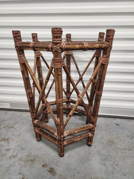 VINTAGE McGUIRE BUNDLED BAMBOO DINING TABLE