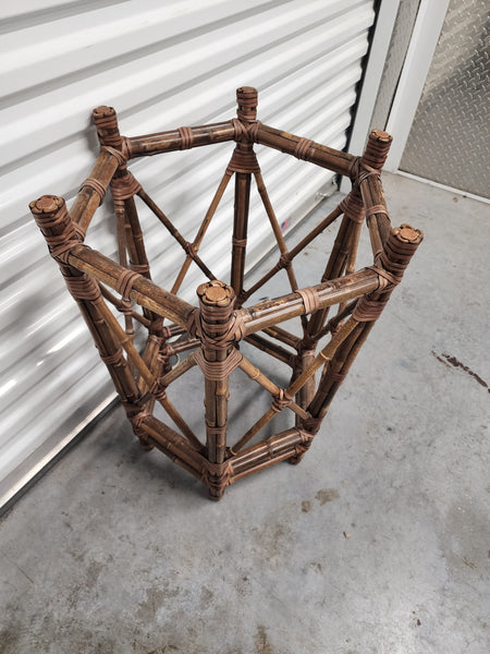 VINTAGE McGUIRE BUNDLED BAMBOO DINING TABLE