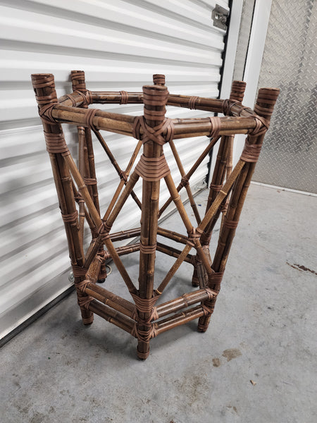 VINTAGE McGUIRE BUNDLED BAMBOO DINING TABLE