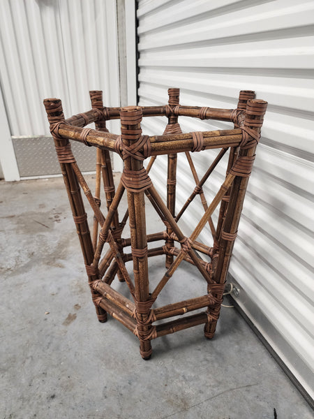 VINTAGE McGUIRE BUNDLED BAMBOO DINING TABLE