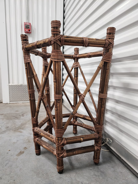 VINTAGE McGUIRE BUNDLED BAMBOO DINING TABLE